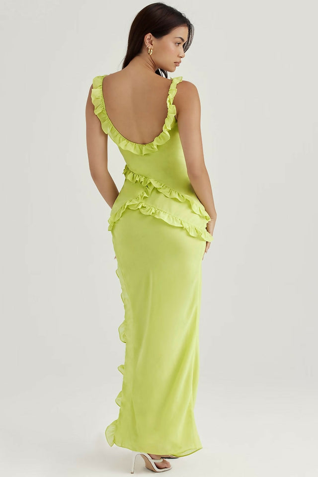 House of CB Pixie Ruffle Maxi Dress | Passion For Fashion