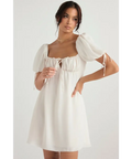 House of CB Princess Ivory Georgette Mini Dress - 95 / Ivory - Dresses