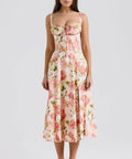 House of CB Rosalee Dress Pink Peony - 8 / Floral - Dresses