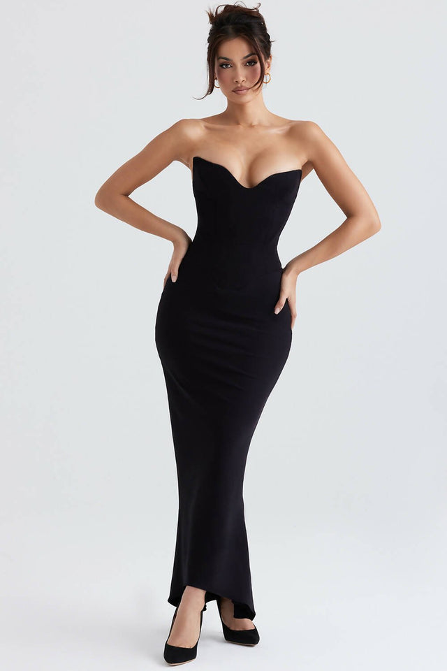 House of CB Sabine Black Strapless Corset Dress | Passion For Fashion House of CB Sabine Black Strapless Corset Dress | Passion For Fashion