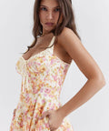 House of CB Sabrina Ivory Print Midi Dress - 8 / Floral - Dresses
