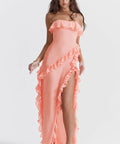 House of CB Sarina Midi Dress - 8 / Apricot - Dresses