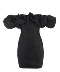 House of CB Selena Mini Dress - 14 / Black - Dresses