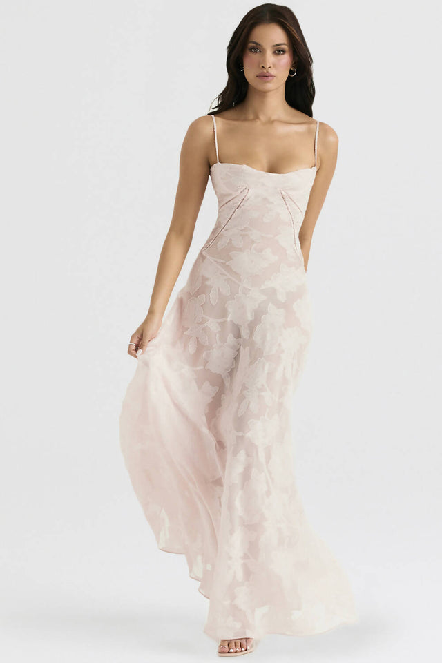 House Of CB Seren Corset Lace Back Floral Maxi Dress - Dresses
