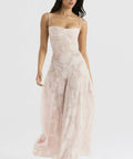 House Of CB Seren Corset Lace Back Floral Maxi Dress - Dresses
