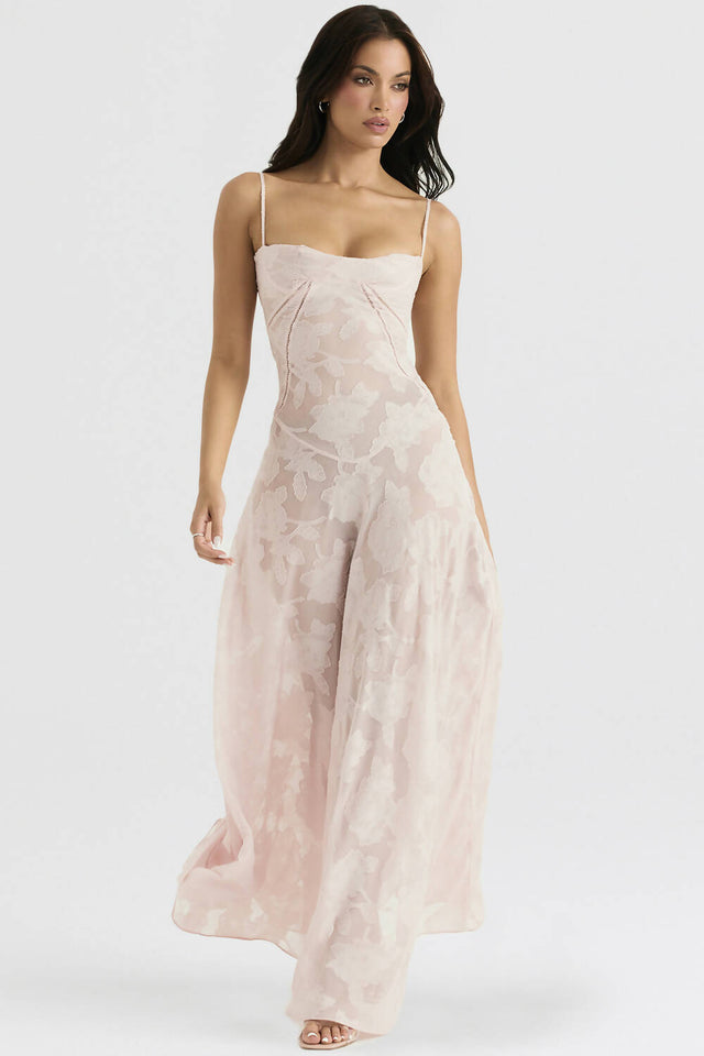 House Of CB Seren Corset Lace Back Floral Maxi Dress - Dresses