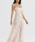 House Of CB Seren Corset Lace Back Floral Maxi Dress - Dresses
