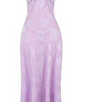 House Of CB Seren Lace Back Maxi Dress Orchid Floral - Dresses