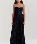 House of CB Seren Maxi Gown Black Lace - 8 / Black - Dresses