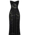 House of CB Seren Maxi Gown Black Lace - 8 / Black - Dresses