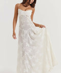 House of CB Seren Maxi Gown Ivory - 8 / White - Dresses