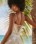 seren vintage cream floral lace back maxi dress Seren Vintage Floral Lace Back Maxi Dress in Ivory