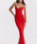 House of CB Tamara Gown - 6 / Red - Dresses