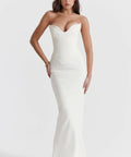House of CB Tamara Maxi Ivory - 8 / White - Dresses
