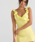 House of CB Tink Mini Dress - 8 / Yellow - Dresses