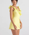 House of CB Tink Mini Dress - 8 / Yellow - Dresses