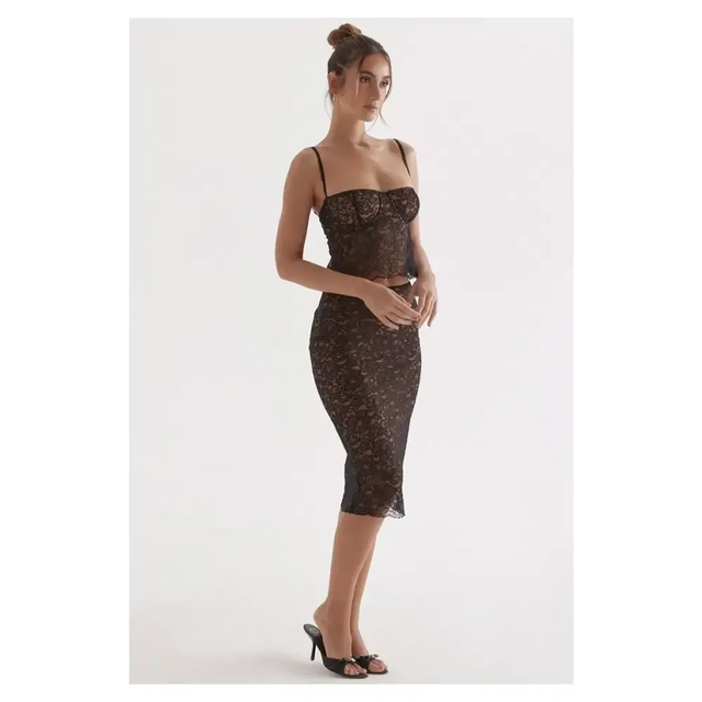 House of CB Yolanda Skirt and Jacinta Top - 10 / Black - Outfit Sets