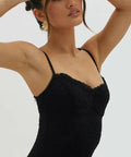 Hussh Must Be Love Lace Dress Black - 6 / Black - Dresses