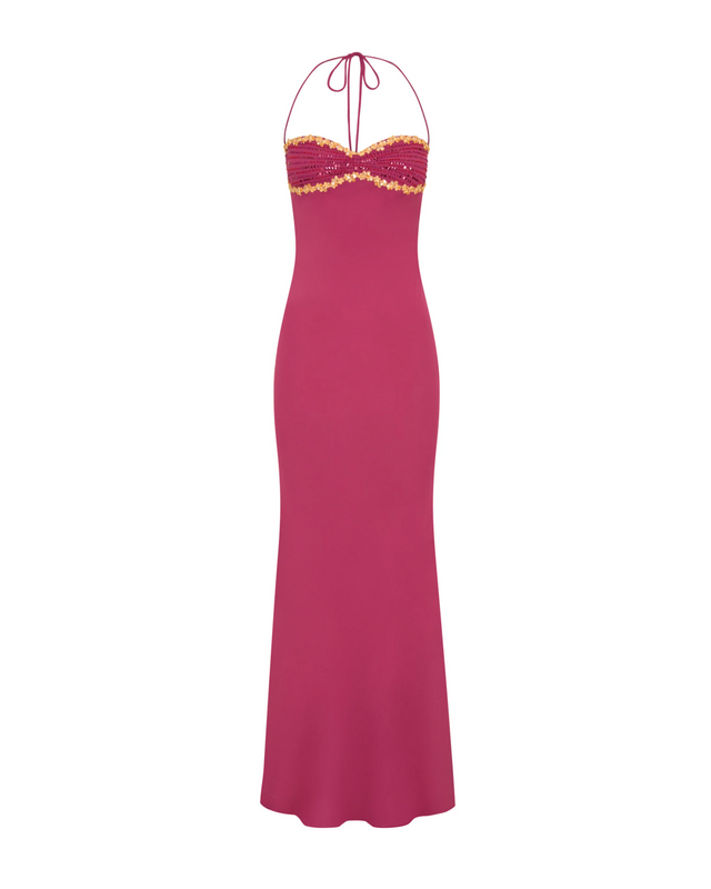 I Am Delilah Wine Maxi Dress - Dresses