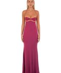 I Am Delilah Wine Maxi Dress - Dresses
