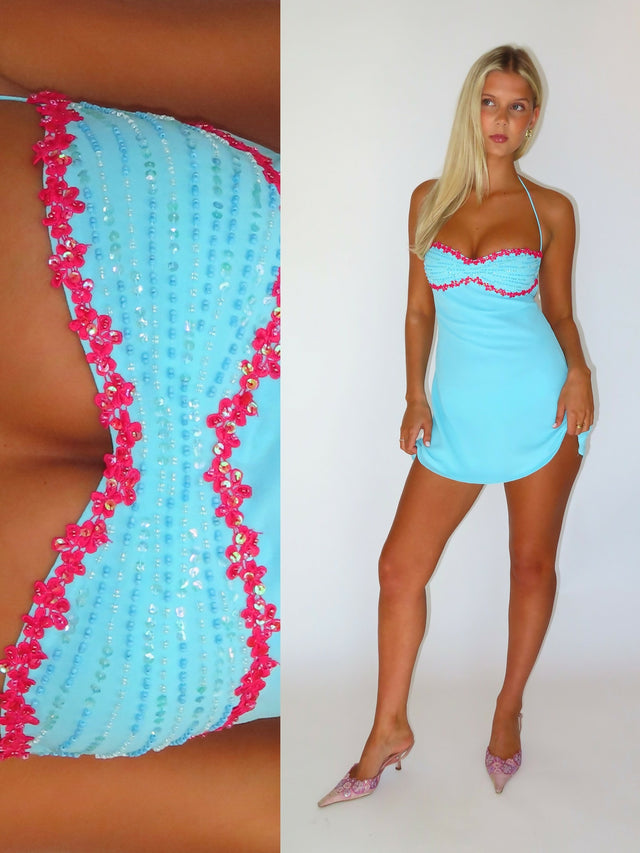 I am Delilah Delilah Mini Dress in Sapphire Size Small