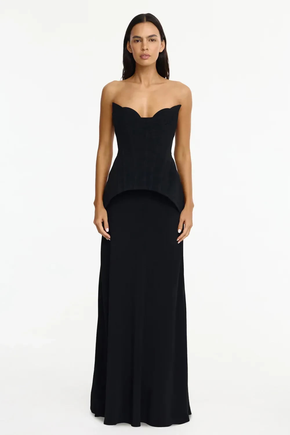 Acler Bankfield Maxi Dress Black – designer dress hire