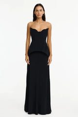 Acler Bankfield Maxi Dress Black view 1