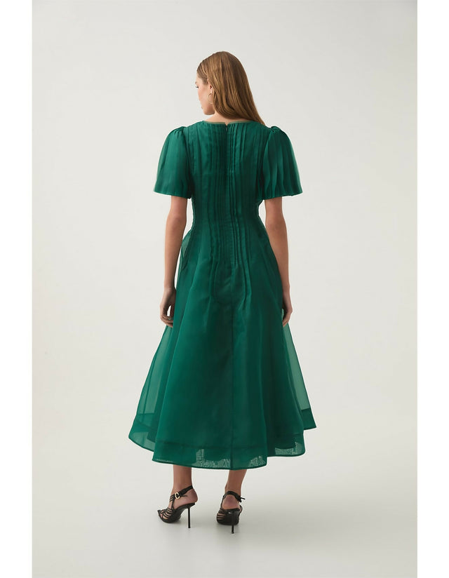 Aje Nova Pleated Midi Dress