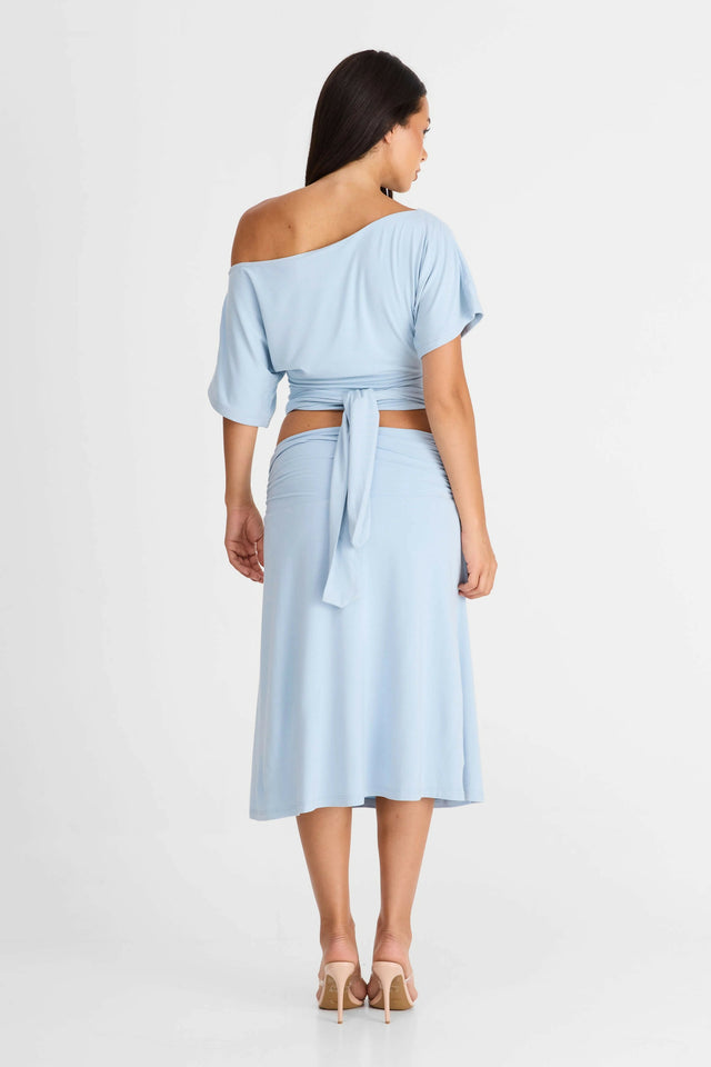 Sasha Therse Lorelei Top & Skirt Blue