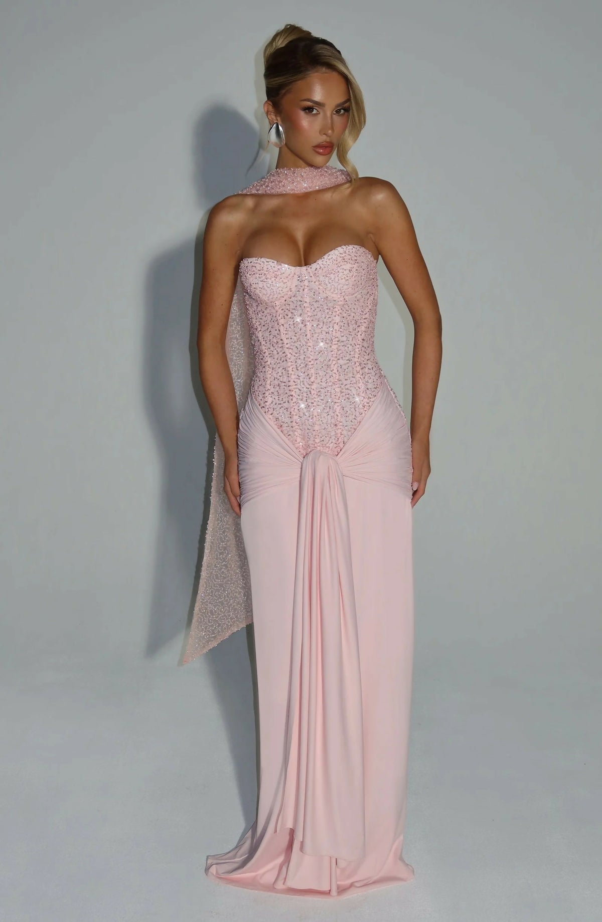 BABYBOO Carina Maxi Dress Pink – view 2