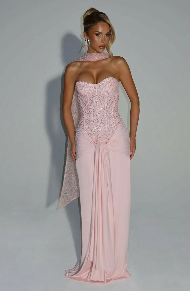 BABYBOO Carina Maxi Dress Pink