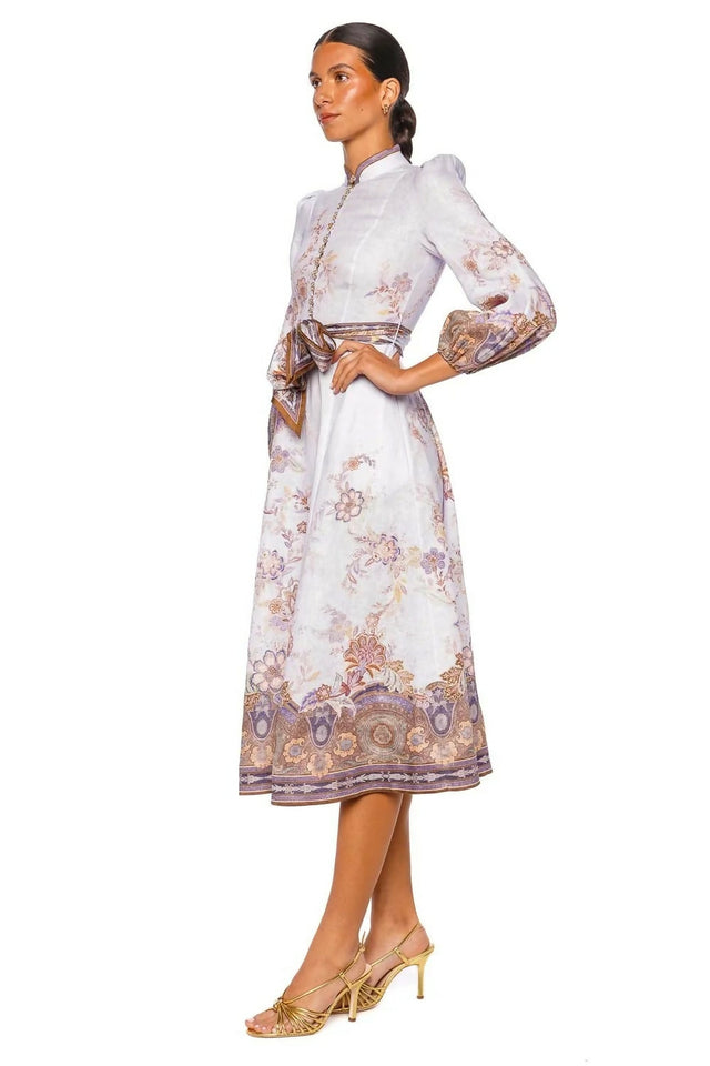 Zimmermann Luna Button Midi Dress