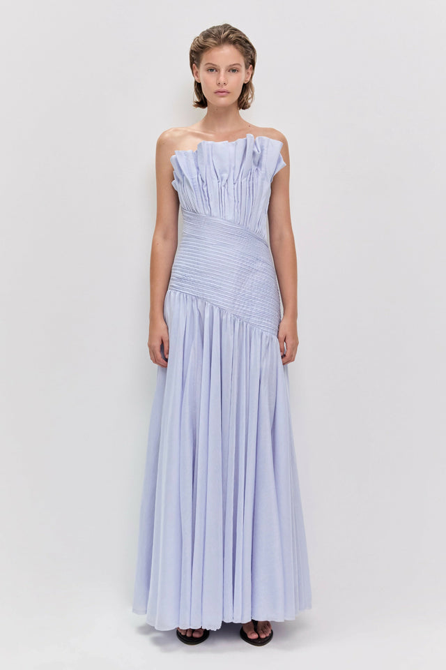 Aje Aquiline Gown Blue