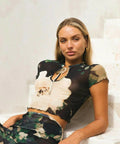 Isabelle Quinn Marilyn Key Hole Crop & Skirt - 6 / Multi - Outfit Sets