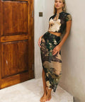 Isabelle Quinn Marilyn Key Hole Crop & Skirt - 6 / Multi - Outfit Sets