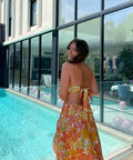 Issy Citrus Aloha Maxi Dress - 8 / Multi - Dresses
