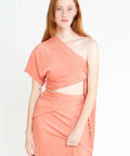 Issy Mona Dress Peach - 10 / Peach - Dresses