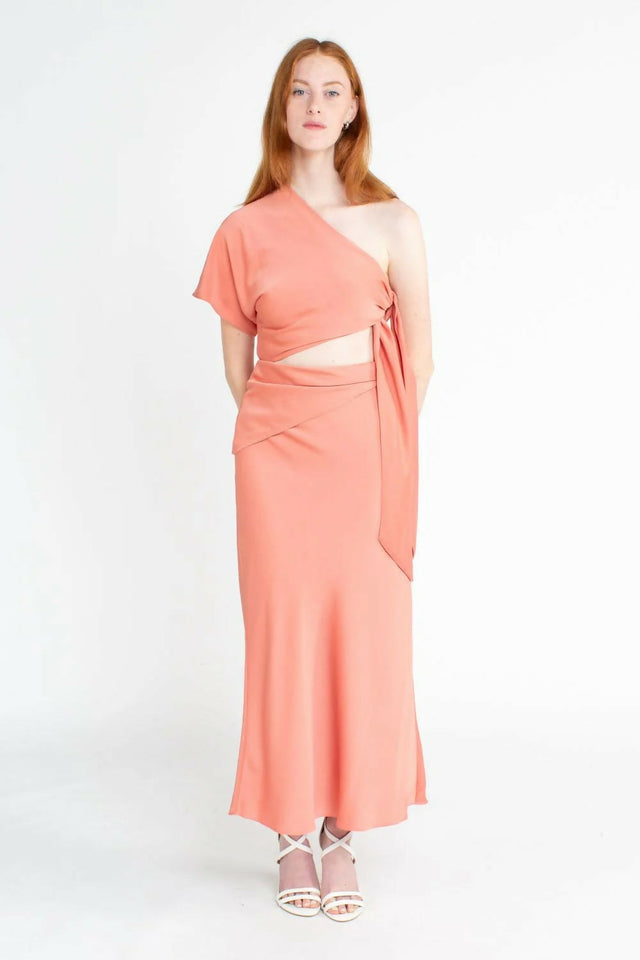 Issy Mona Dress Peach - 10 / Peach - Dresses