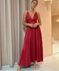 Issy Orla Dress in Berry - 10 / Red - Dresses