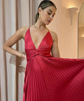 Issy Orla Dress in Berry - 10 / Red - Dresses