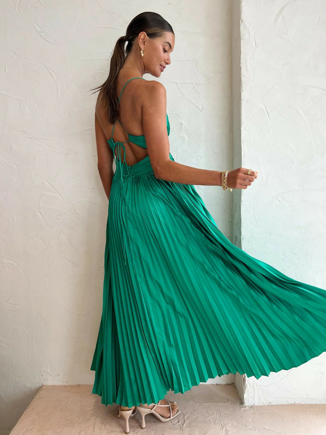 Issy Orla Dress in Jade - 8 / Green - Dresses