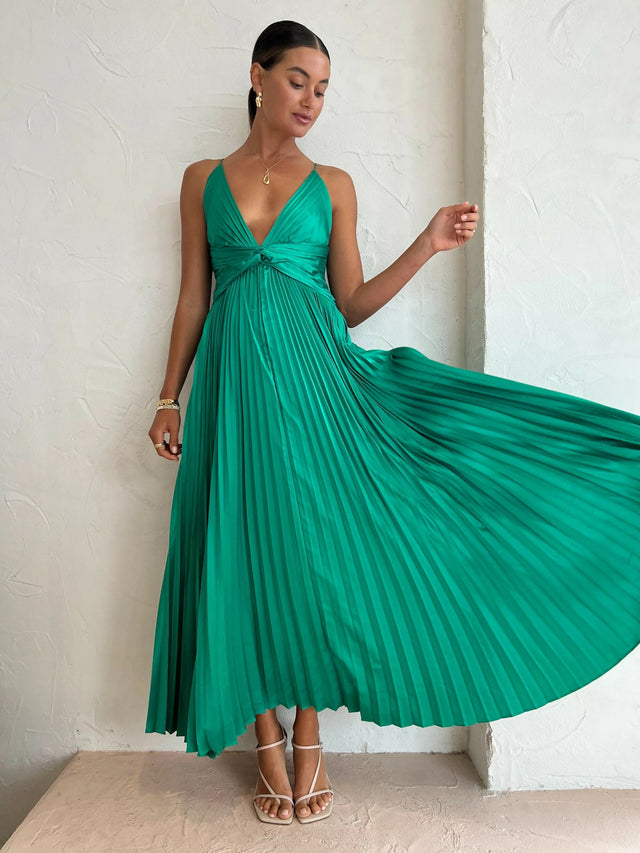 Issy Orla Dress in Jade - 8 / Green - Dresses
