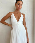 Issy Orla Dress in White - 6 / White - Dresses