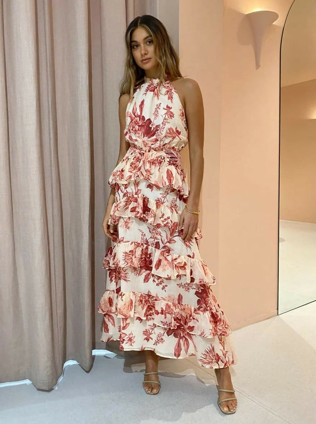 Issy Promises Maxi Dress in Protea Size 8 - 8 / Floral - Dresses