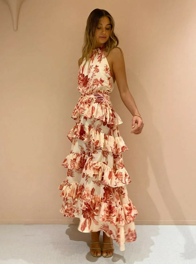 Issy Promises Maxi Dress in Protea Size 8 - 8 / Floral - Dresses