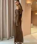 Issy Sereia Dress in Copper - 8 / Brown - Dresses