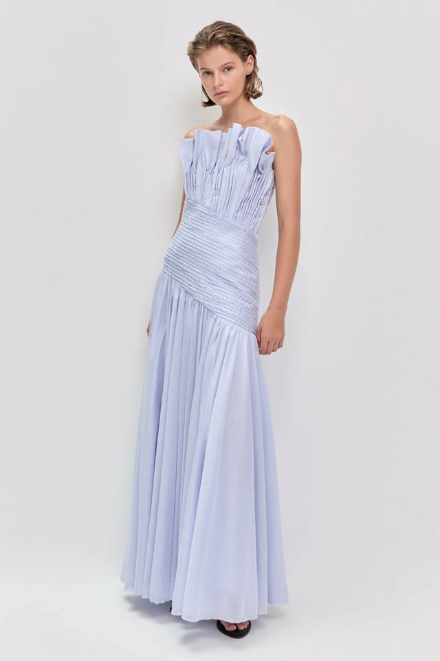 Aje Aquiline Gown Blue