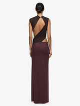 Bec & Bridge Conni Maxi Dress Brown Aubergine (8) view 4