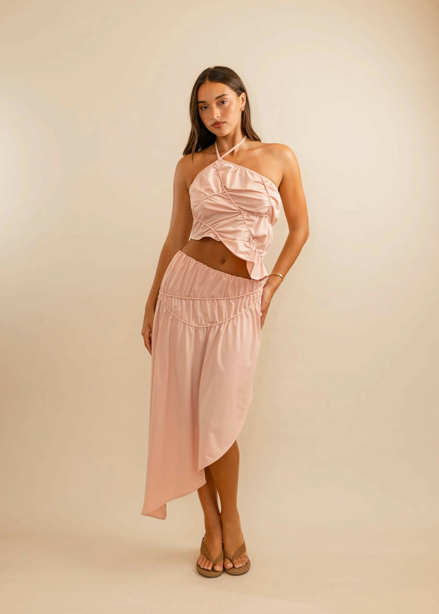 Koster Kulture Fleur Top & Skirt Blush