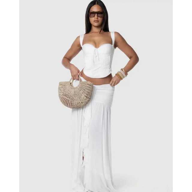 Jagger & Stone Fate Corset Set White - 8 / White - Outfit Sets